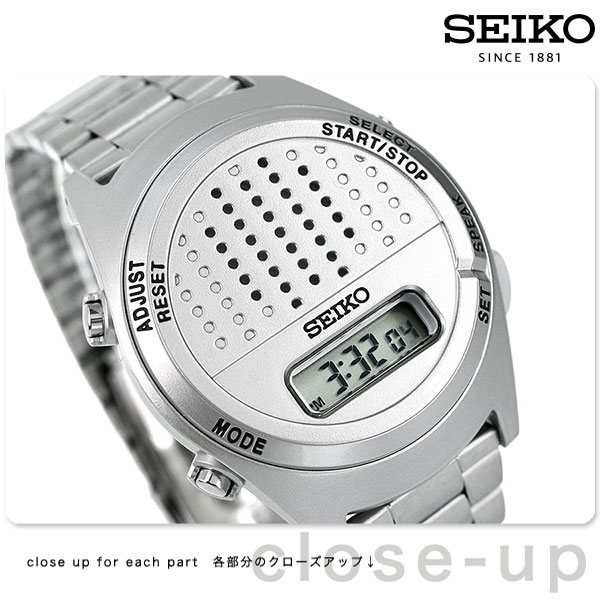 セイコー 音声デジタルウォッチ 音声時計 ストップウォッチ アラーム