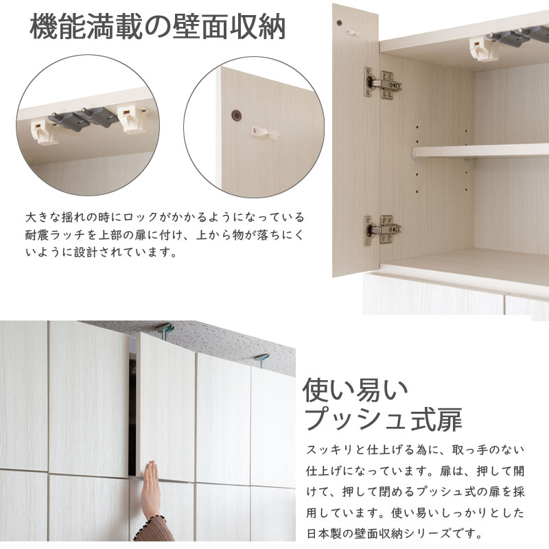 楽天市場】突っ張り 壁面収納 デスクタイプ ホワイトウォッシュ 幅59.5