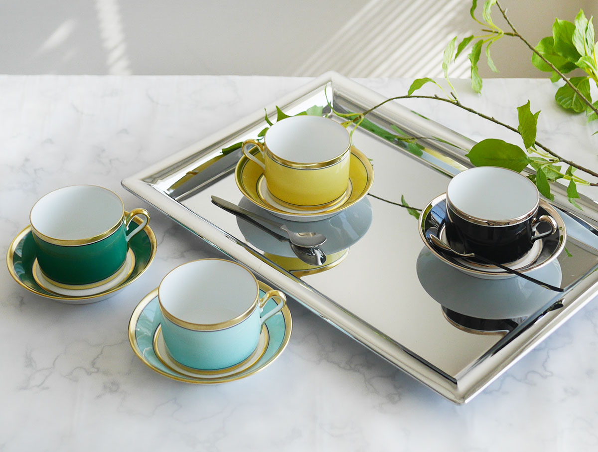 【新品】リチャード・ジノリ カテーネ　オーバルプラターとラウンドボックスセット ラウンドボックス イリス | GINORI 1735