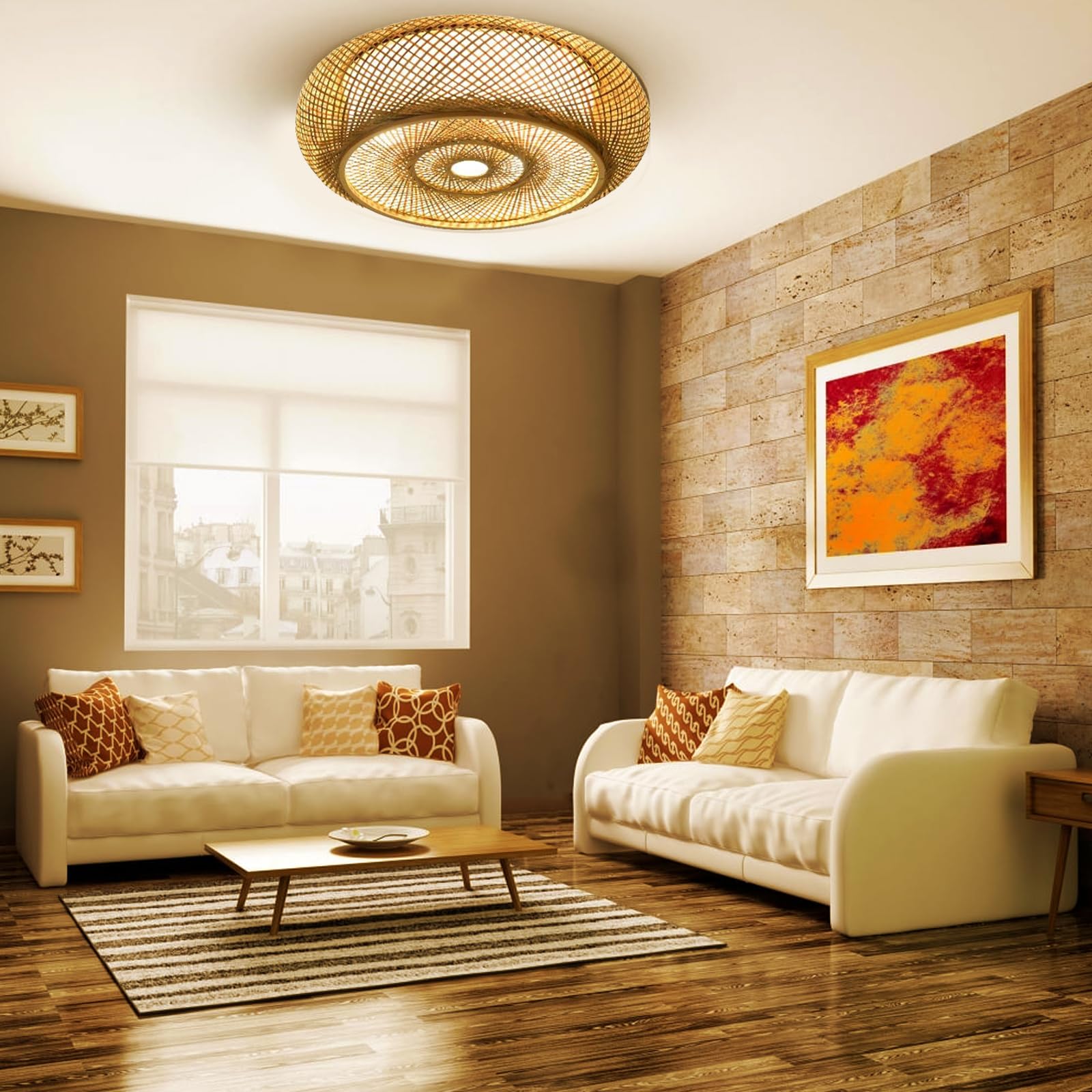 楽天市場】引っ掛けシーリング 和風 シーリングライト 引っ掛け式 竹