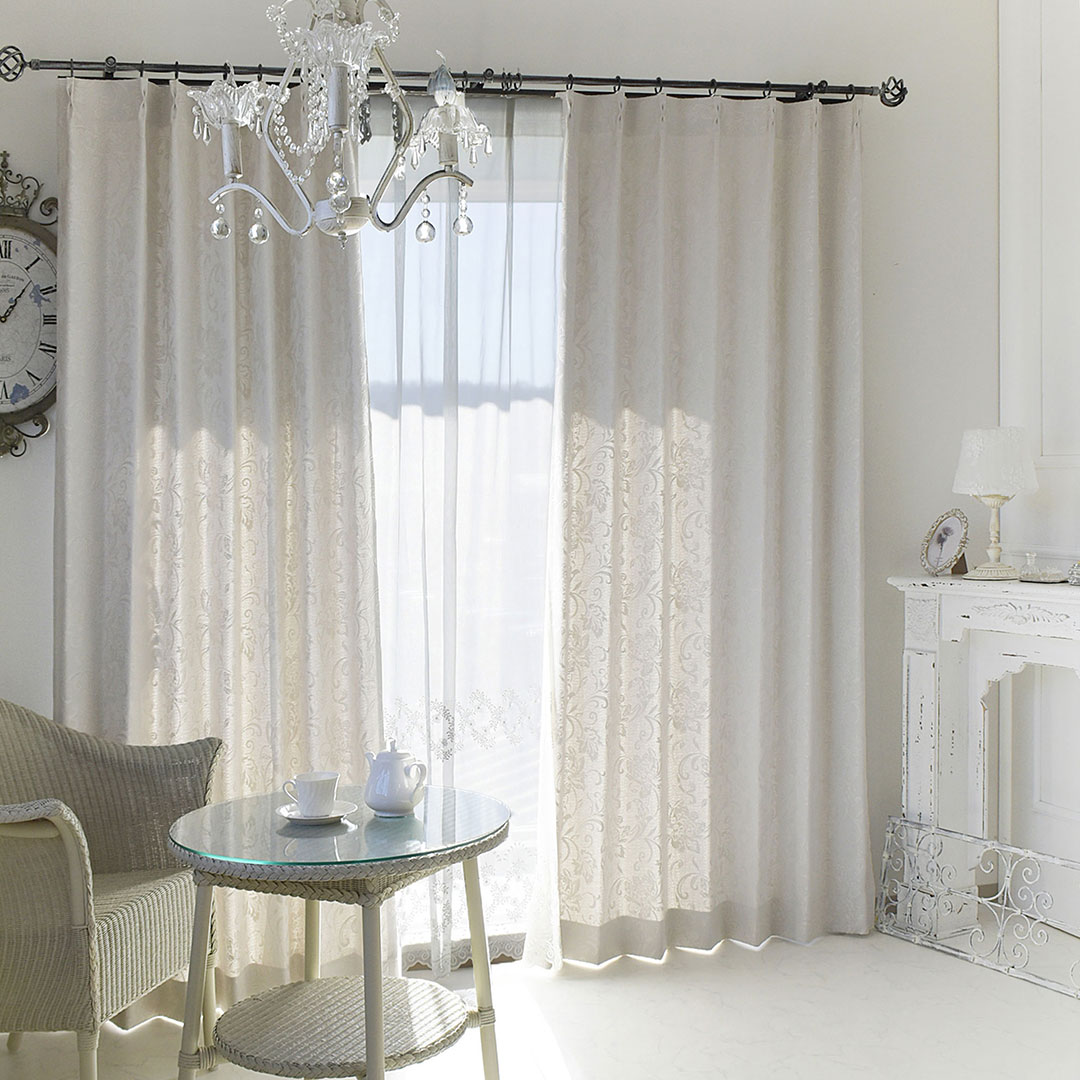 楽天市場】【4000円OFFクーポン配布】カーテン ドリス 遮光 ホワイト