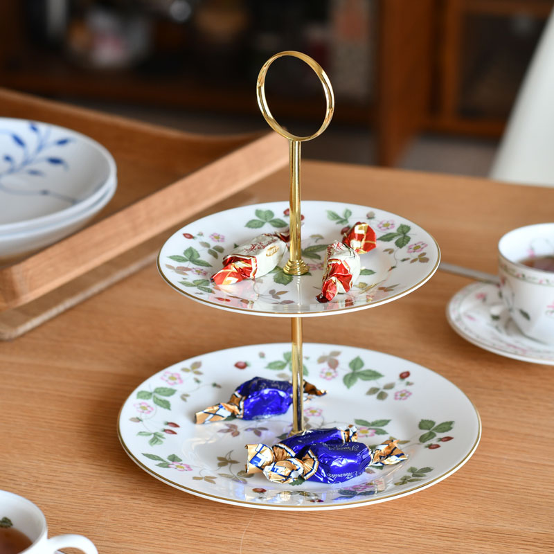 楽天市場】【紅茶セット付き】 ウェッジウッド 2段ケーキスタンド