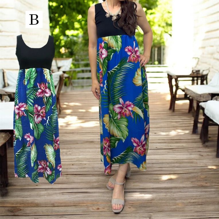 楽天市場】SALE ハワイアン ワンピース ロング オリジナル