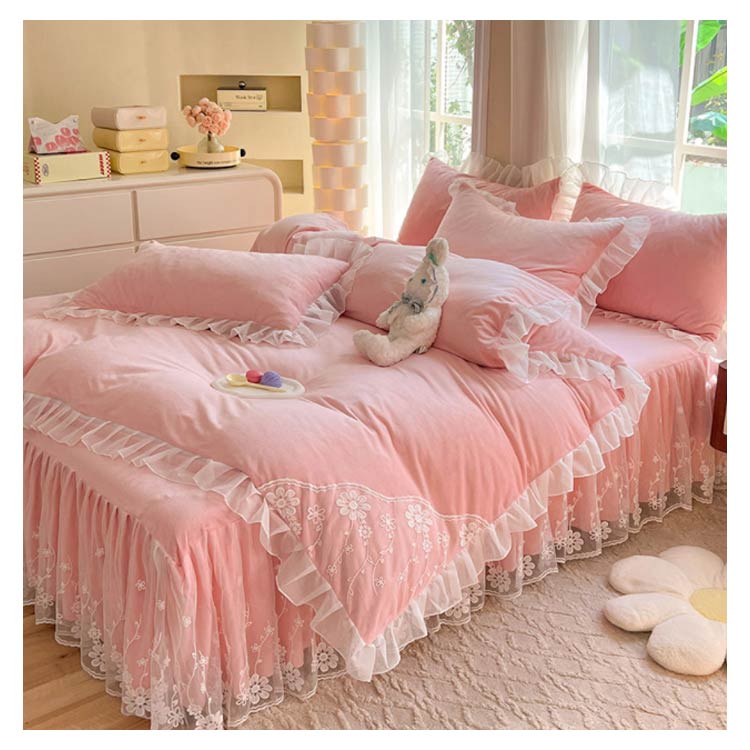 楽天市場】 布団カバー シーツセット フリル 布団カバーセット 可愛い