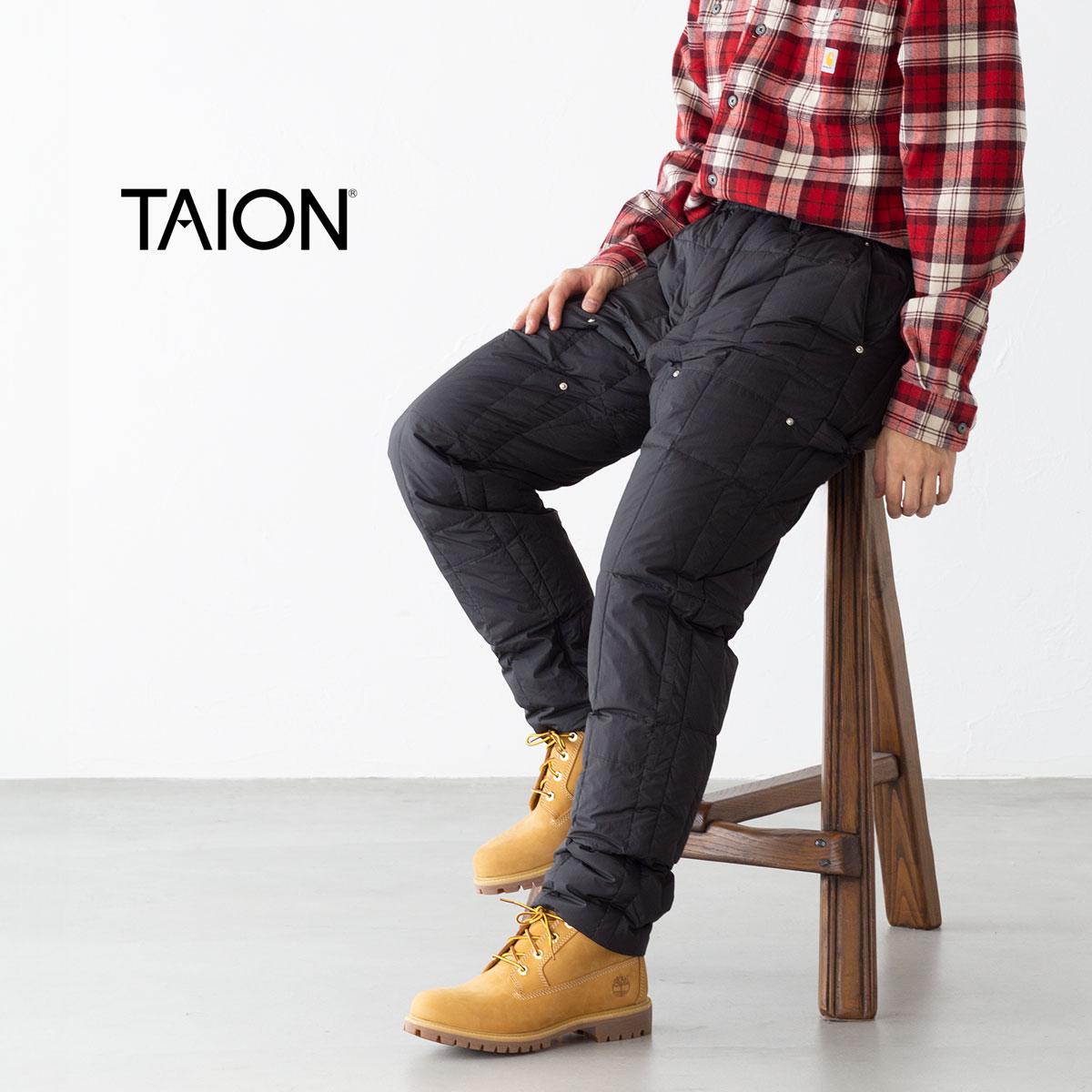 楽天市場】タイオン ワーク ペインター ダウンパンツ TAION-136PTWK