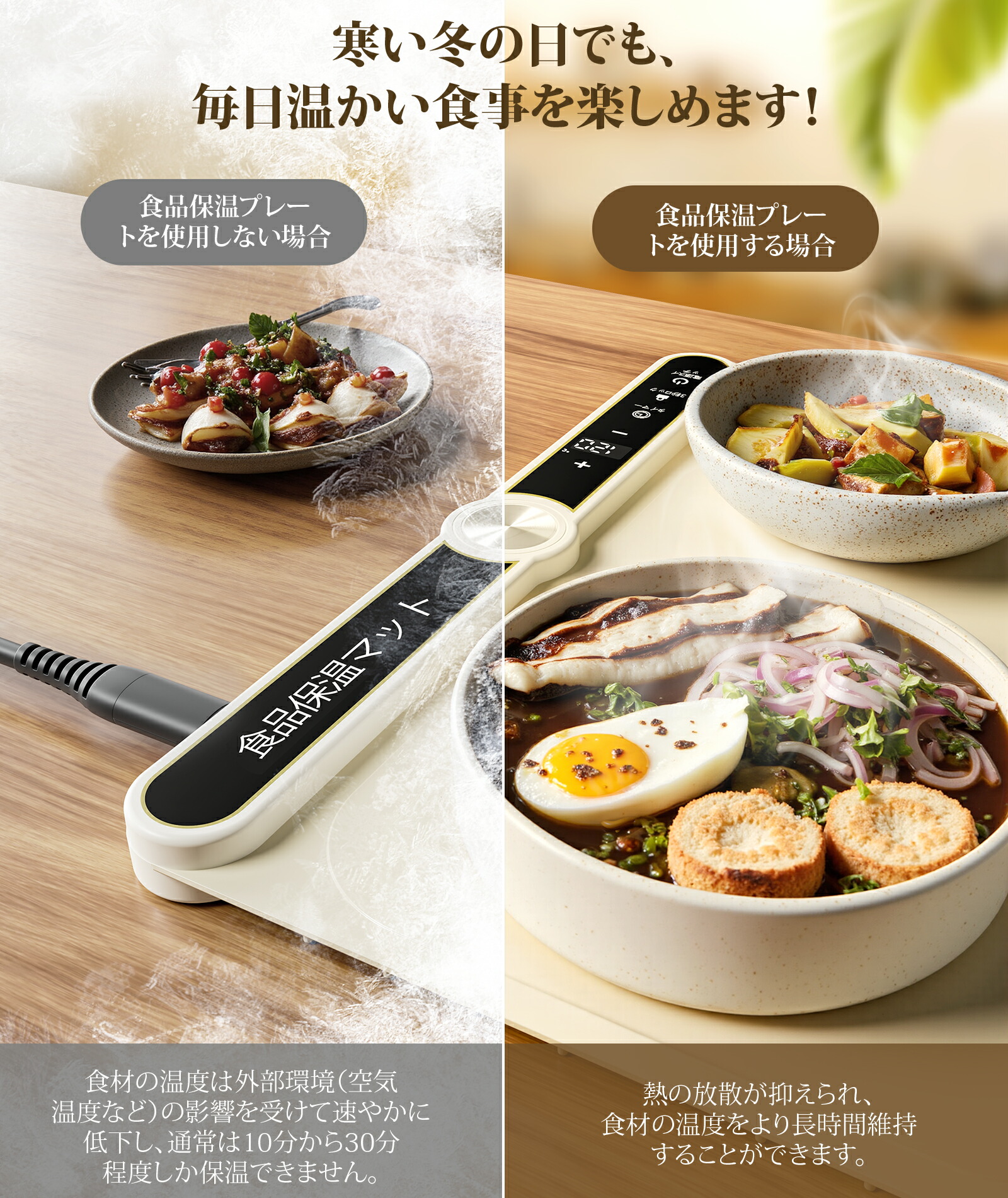 楽天市場】【2025新作&即納】 保温プレート 食品保温プレート 8秒急速