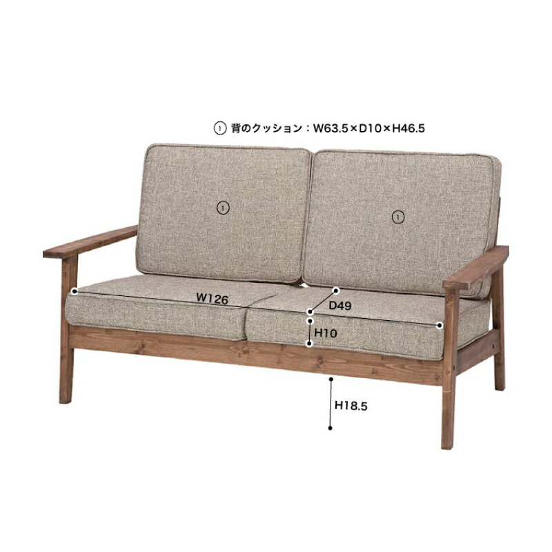 楽天市場】北欧デザイン ソファ 2人掛け 二人掛け 2P ソファ ソファー