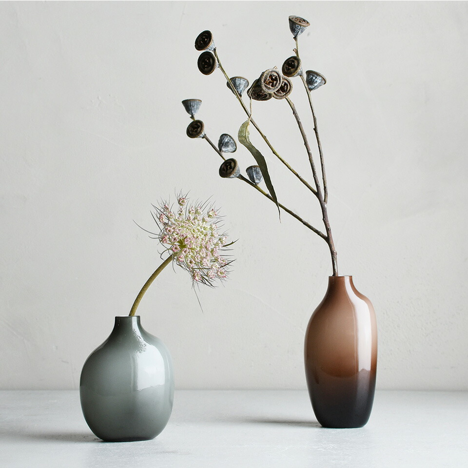 楽天市場】SACCO ベース ガラス 01 花瓶 一輪挿し G26050 BR26051