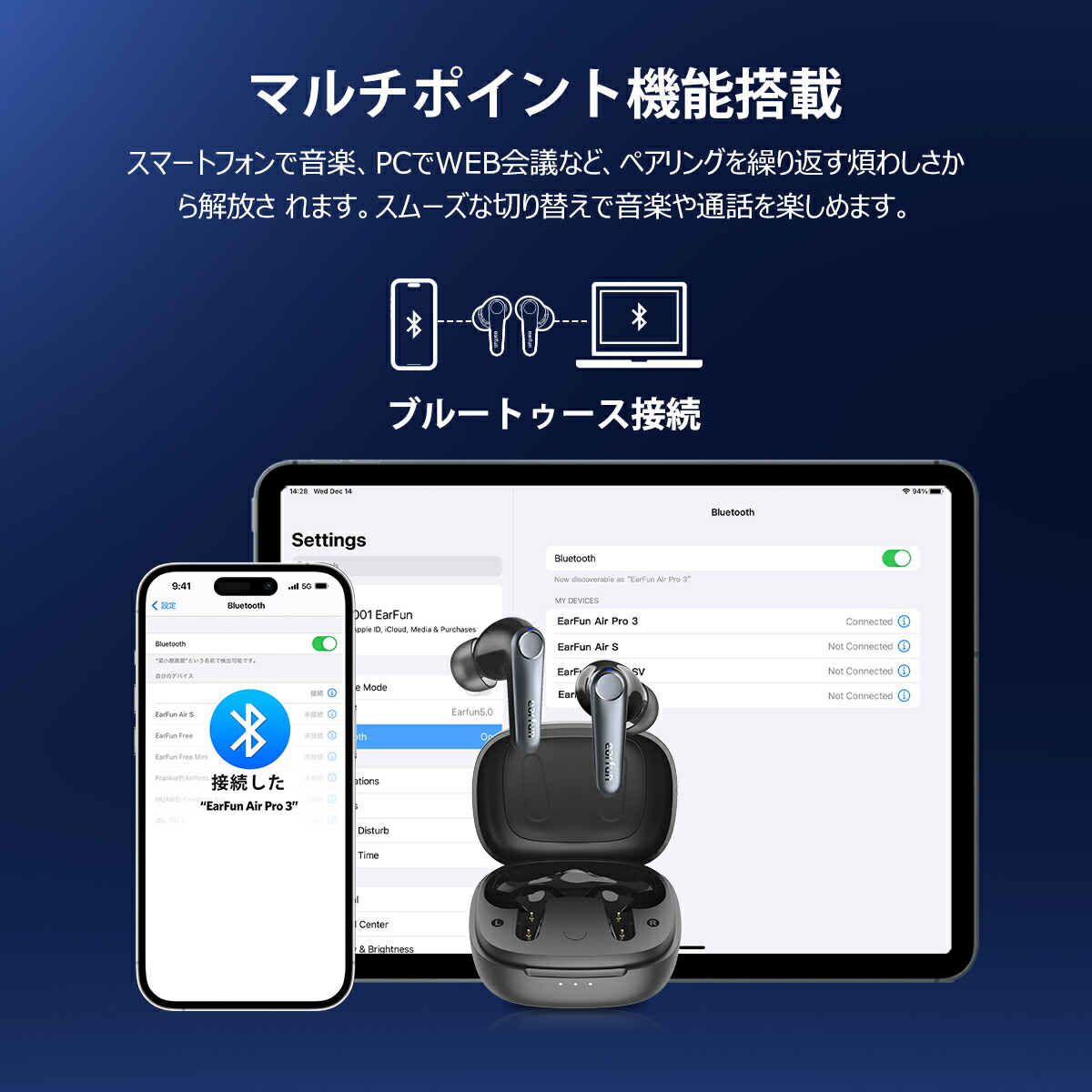 楽天市場】VGP 2023金賞- EarFun Air Pro 3 ANC搭載完全ワイヤレス