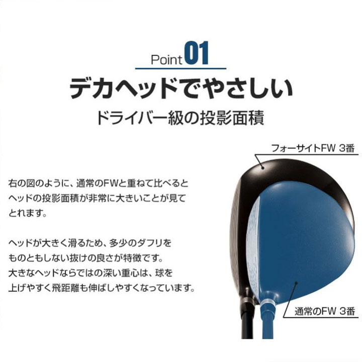 楽天市場】ワークスゴルフ フォーサイト FW フェアウェイウッド ルール