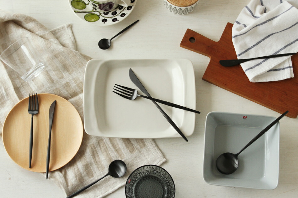 ムーン／MOON マットブラック カトラリー（クチポール／Cutipol