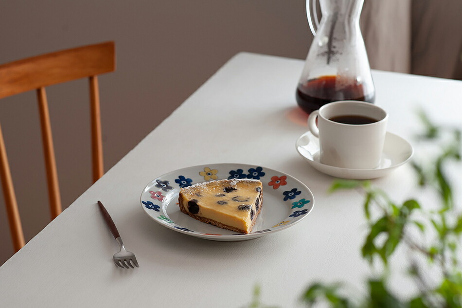 色絵彩勿忘草 6寸・7寸皿（徳永遊心） フリーデザイン ｜ 北欧・ロング