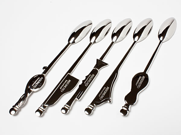 楽天市場】ミキモト 真珠の小粒付 楽器ティースプーン 5本セット spoon