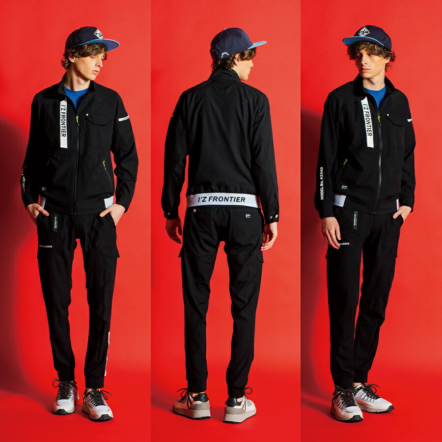 アイズフロンティア サッカーストレッチワークジャケット #3340 メンズ