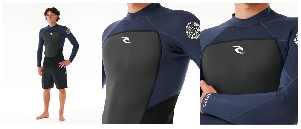 楽天市場】2024継続モデル RIPCURL E3 OMEGA 1.5MM L/SL BACK ZIP