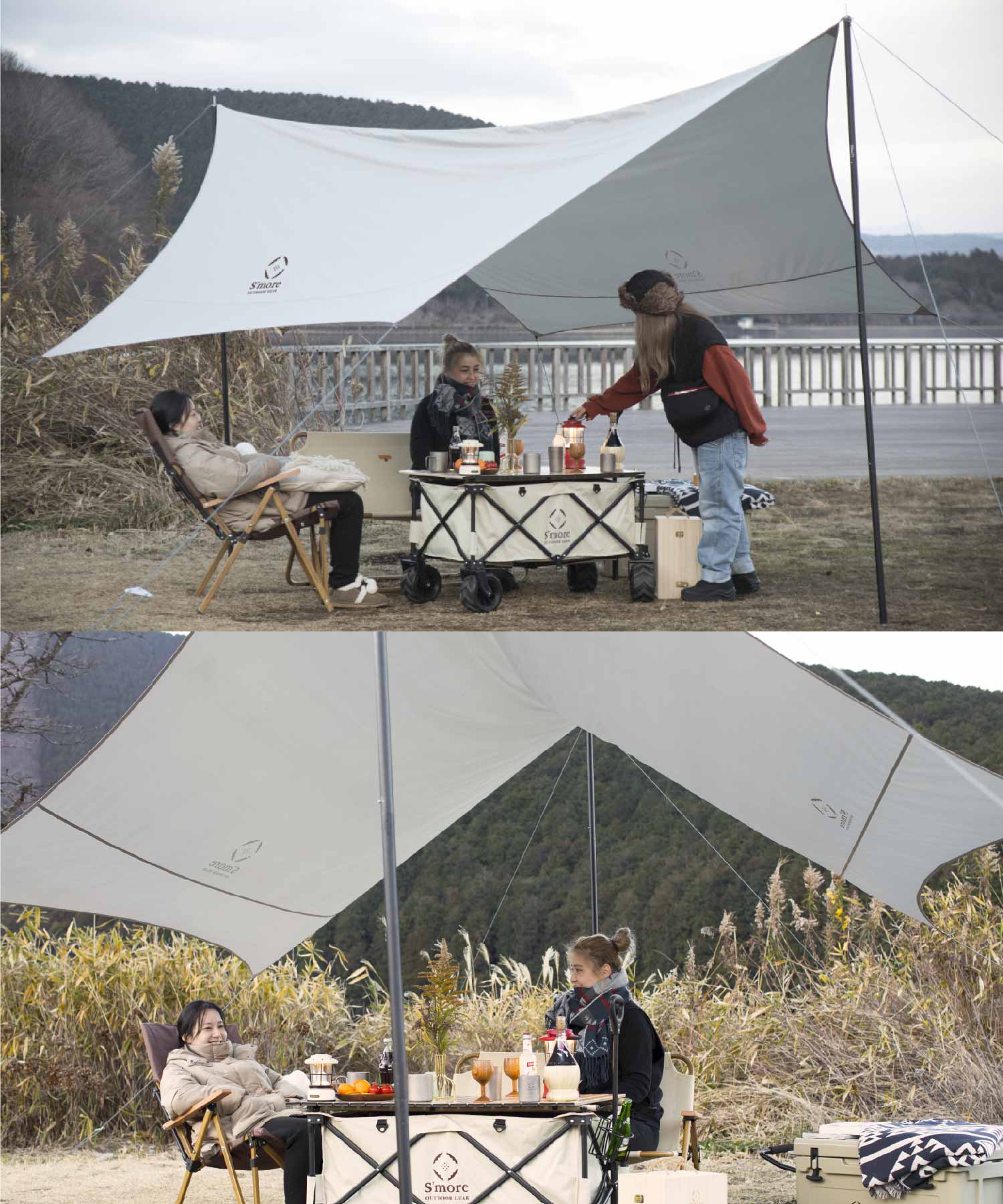 楽天市場】【S'more / Tarp420 】 ヘキサタープ タープテント タープ