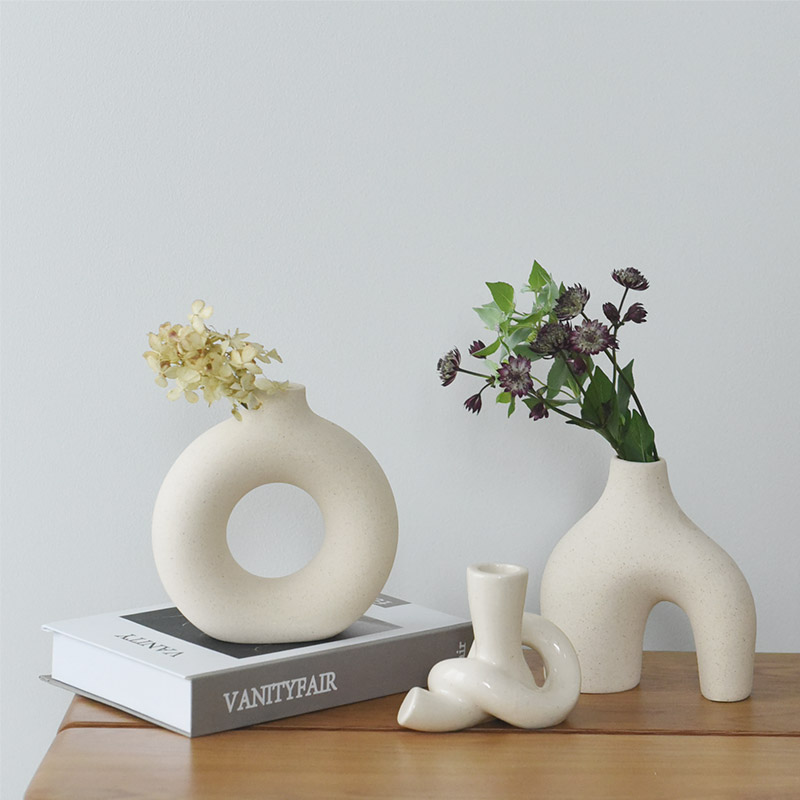 楽天市場】オブジェにもなる フラワーベース 北欧 フラワーベース 陶器