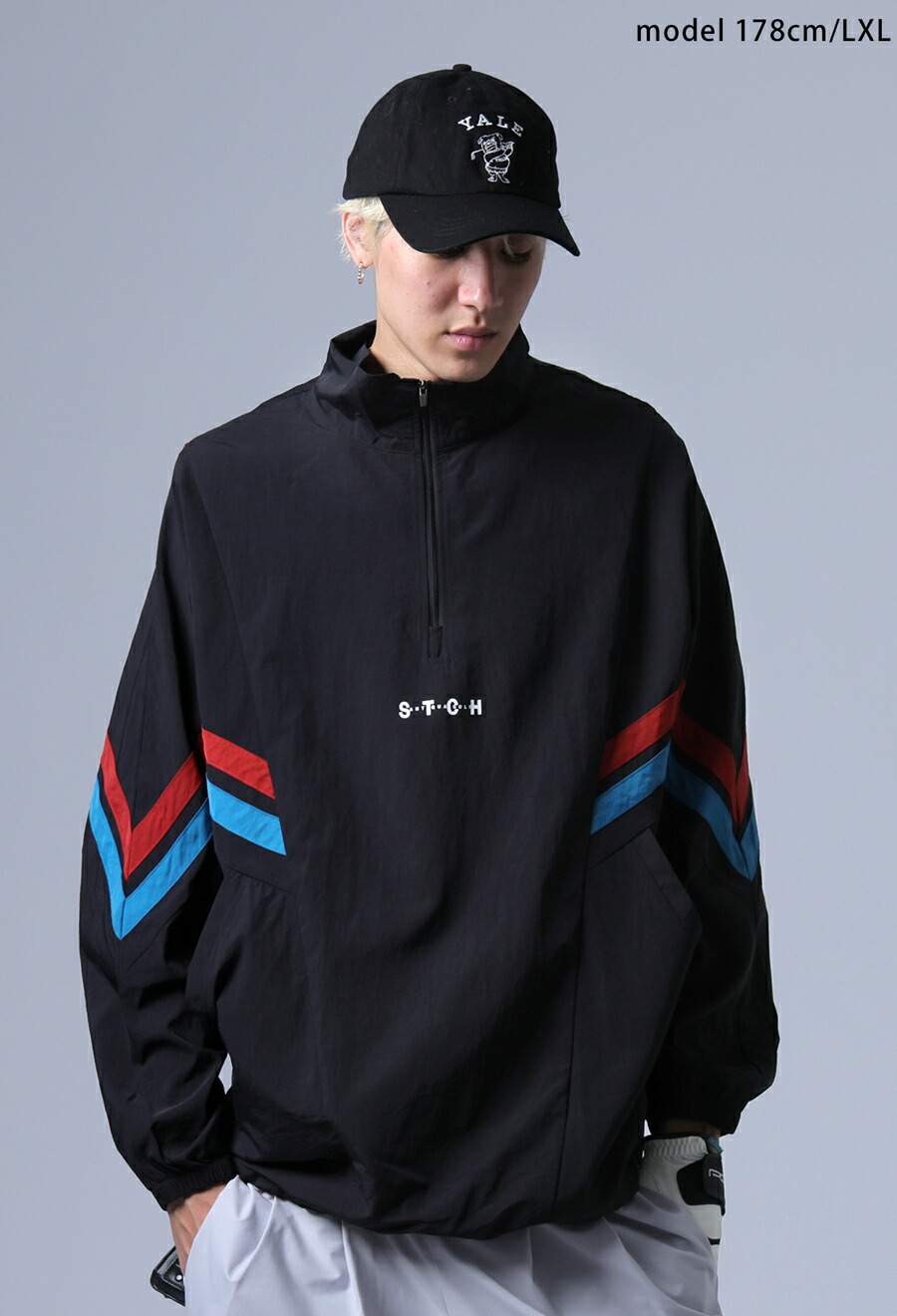 ANTIQUA GOLF×STCH 配色ラインプルオーバー 送料無料・再入荷 (100