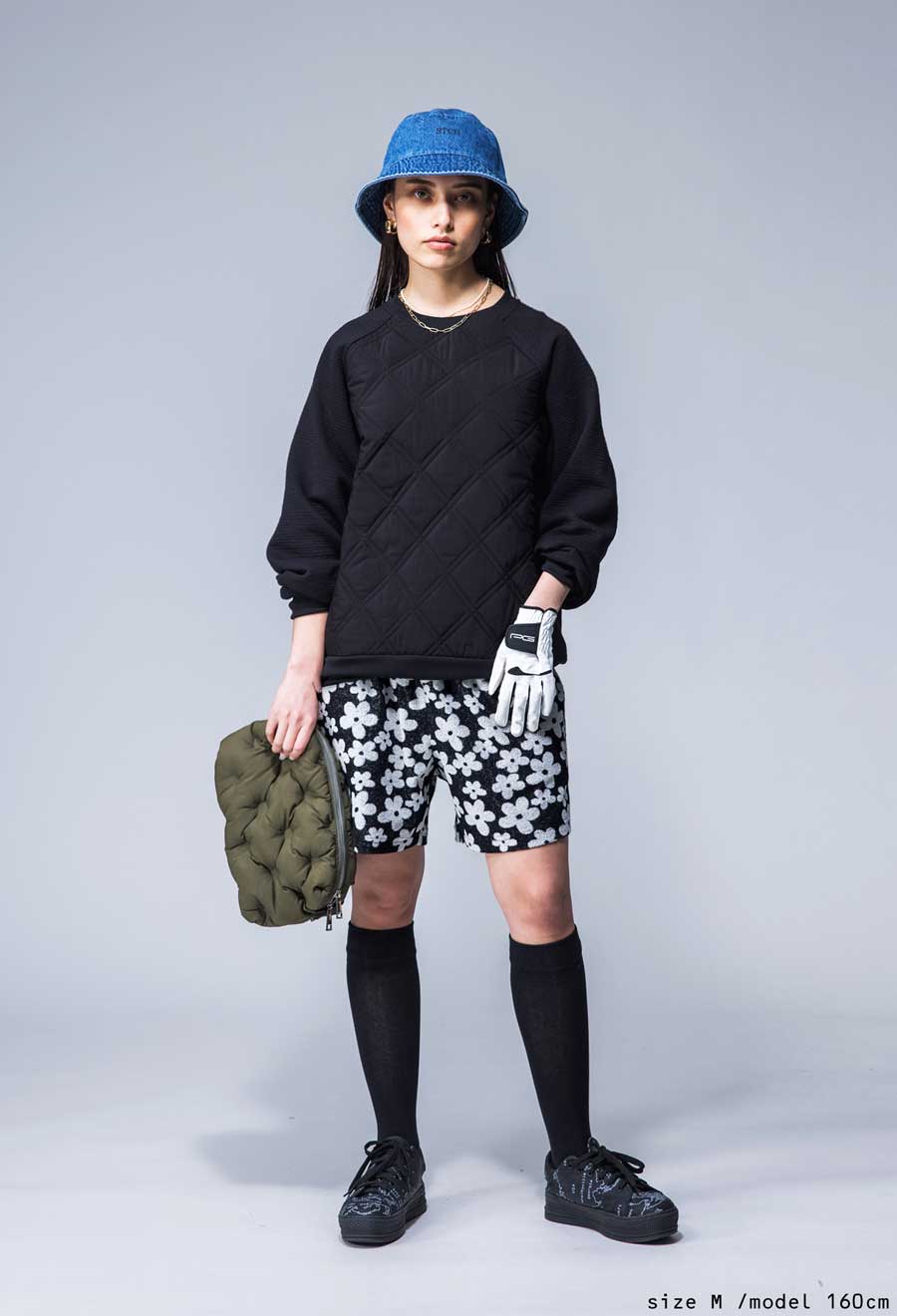 再入荷予定有!ANTIQUA GOLF×STCH 花柄 ハーフパンツ メンズ 送料無料