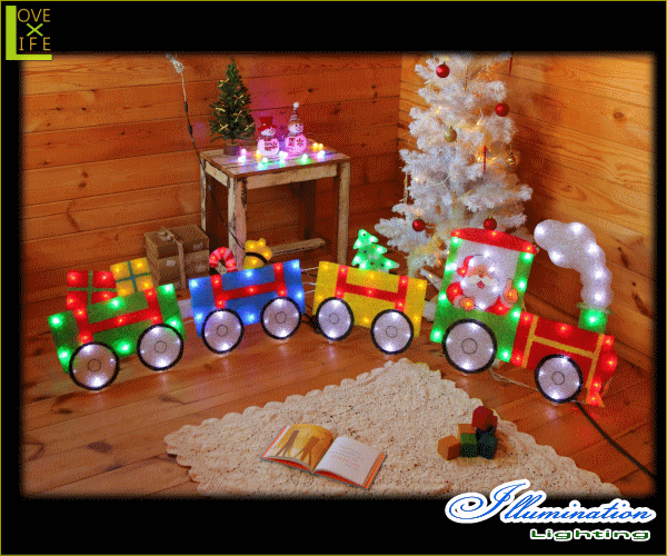 ヤマダモール | 【イルミネーション】LED カラフルトレイン【電車