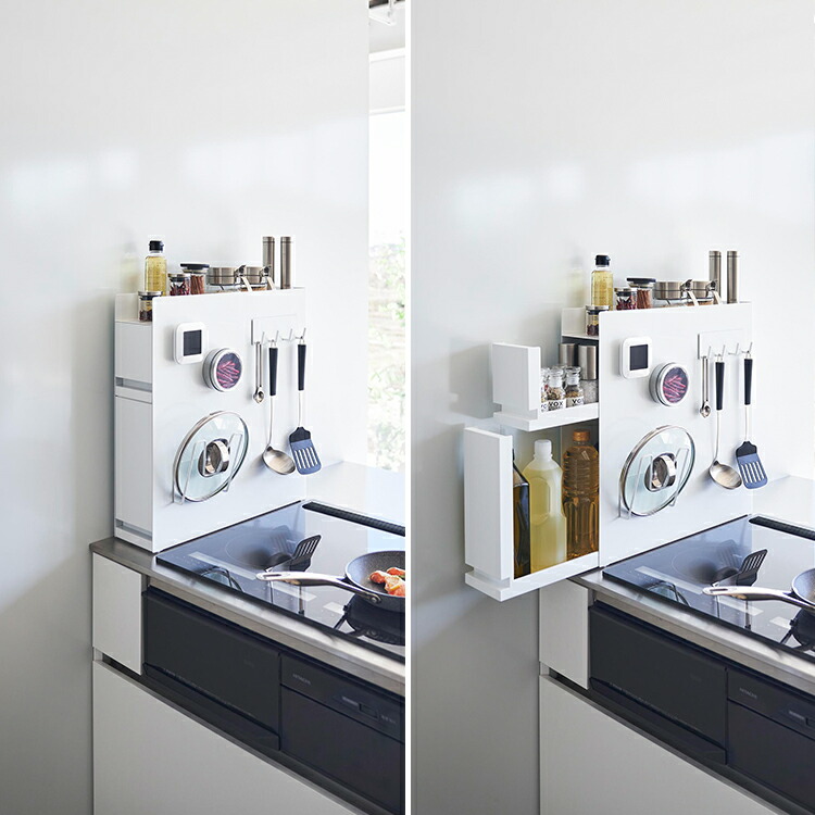 楽天市場】[ 隠せる調味料ラック タワー 2段 ] 山崎実業 タワー