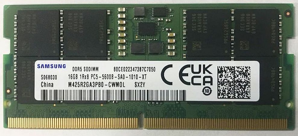 モジュール規格:PC5-44800(DDR5-5600) サムスン(SAMSUNG)のメモリー
