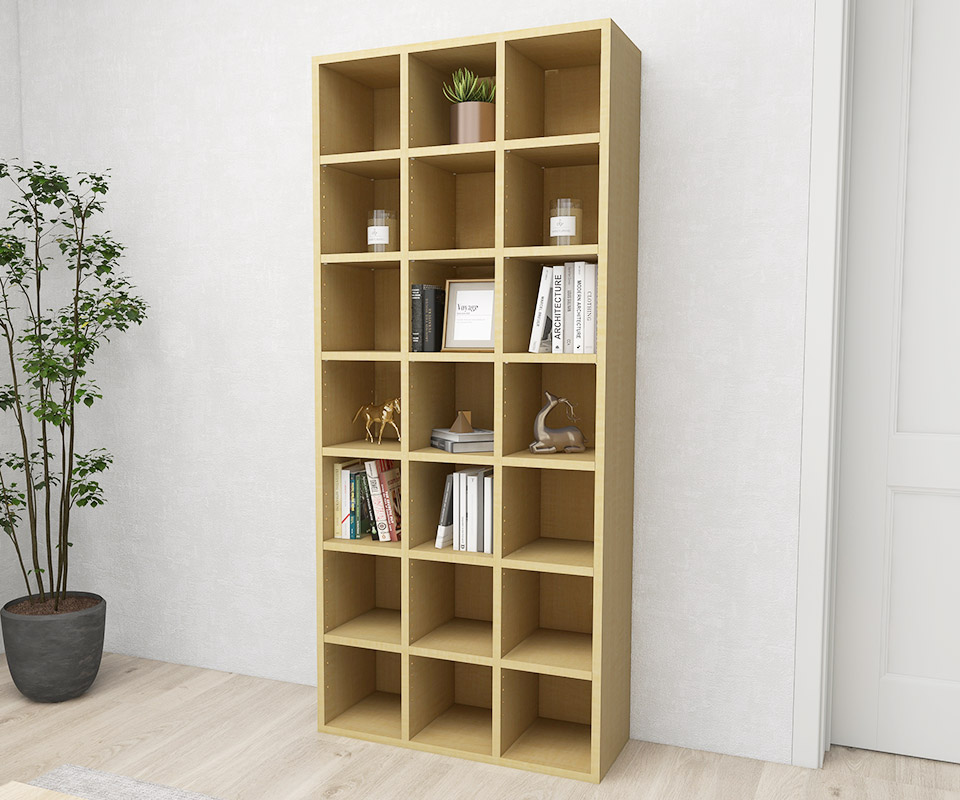 楽天市場】本棚 大容量 約奥行20cm 完成品 薄型 ディスプレイラック