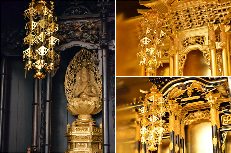 楽天市場】全宗派対応【クリアビーズ入りアルミ瓔珞（ようらく）1対 4