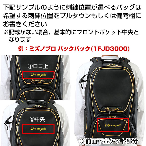 楽天市場】本体別売り バッグ用刺繍オプション ポケット取り外し可能な