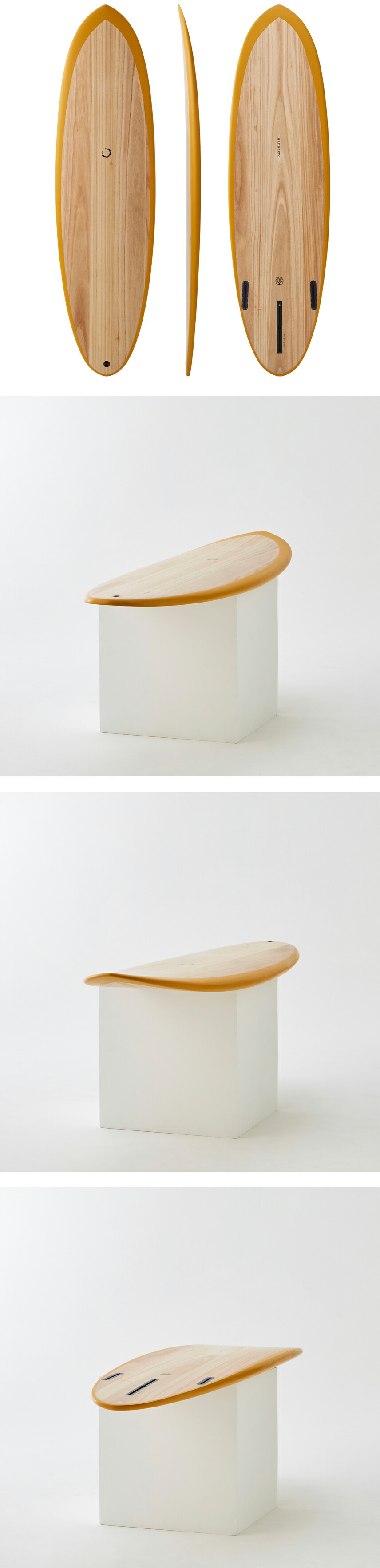 楽天市場】【nanazero】 WOOD SKIN MID01 ミッドレングス 6'4