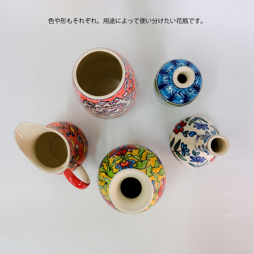 楽天市場】花瓶 おしゃれ インド製 ハンドメイド アート 陶器 | Freaks