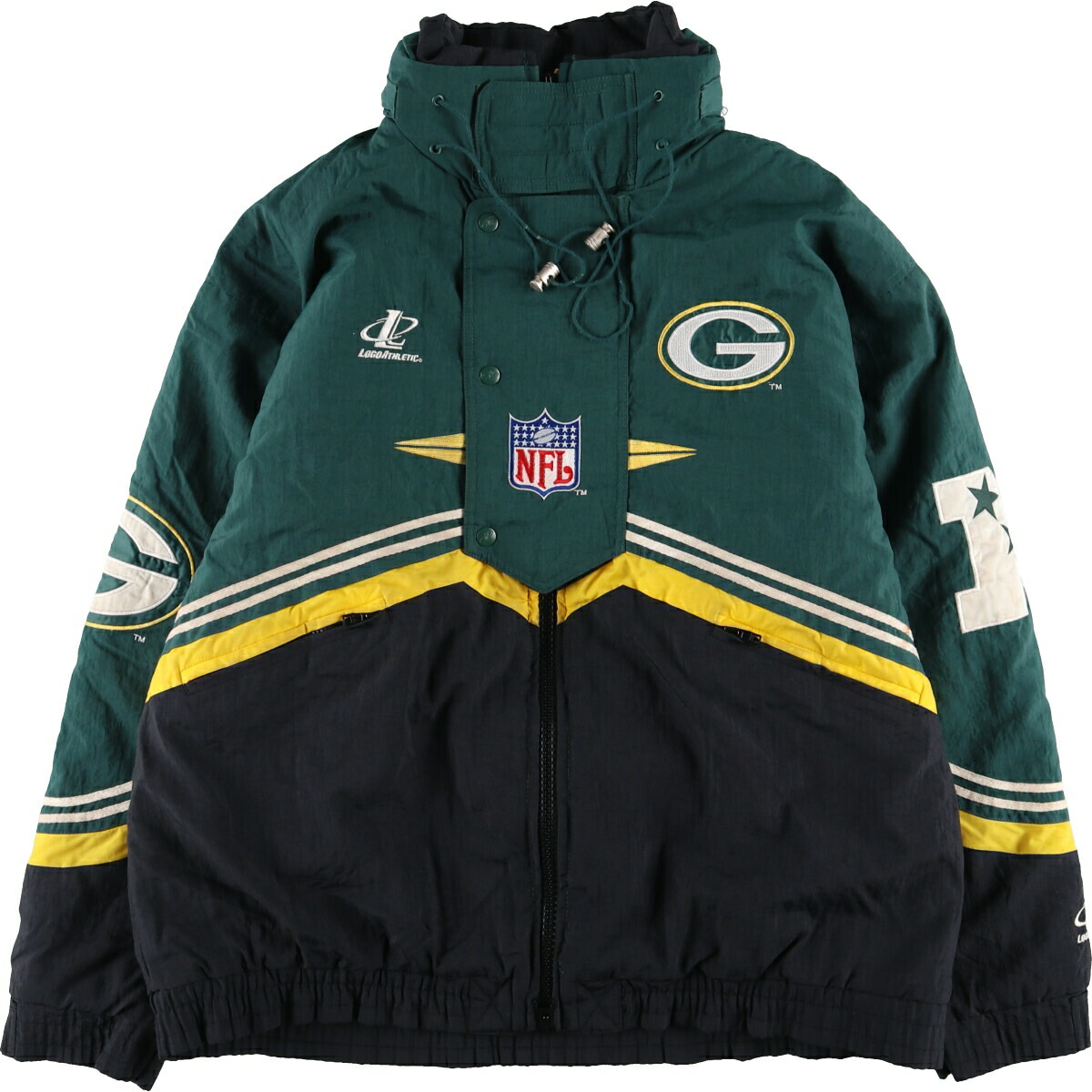 古着 90年代 LOGO ATHLETIC NFL GREEN BAY PACKERS グリーンベイ