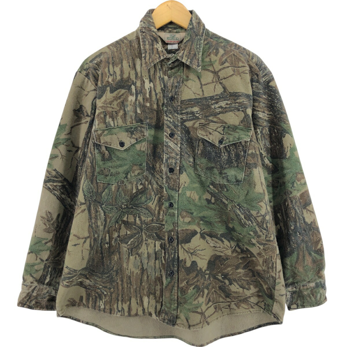古着 80～90年代 レッドヘッド RED HEAD 迷彩柄 リアルツリーカモ 長袖