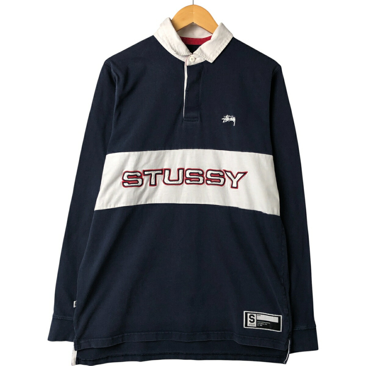 古着 ステューシー STUSSY 長袖 ラガーシャツ メンズL相当 /eaa547981