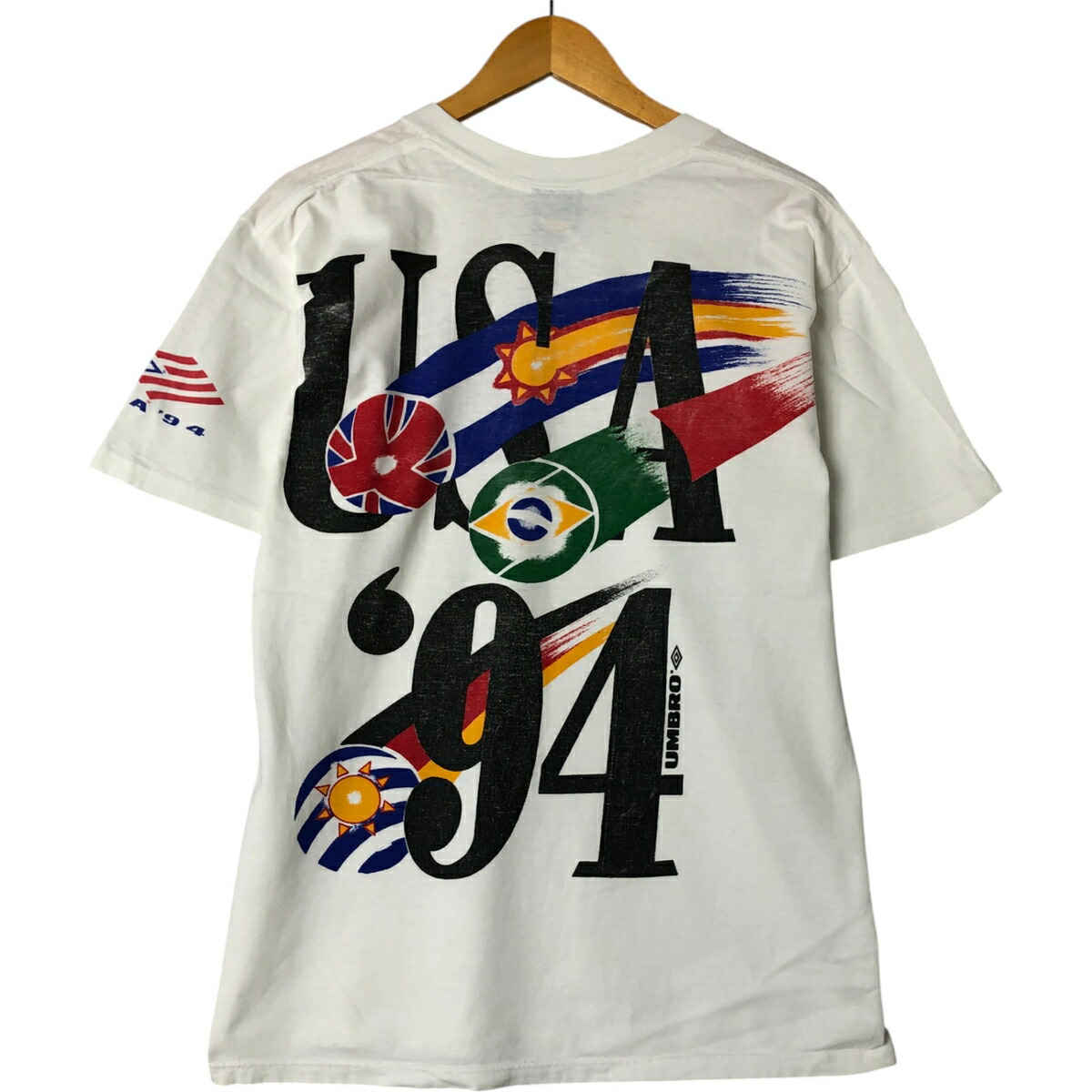 古着 90年代 アンブロ UMBRO WORLD CUP USA 94 バックプリント