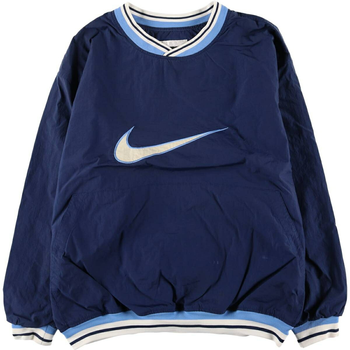 古着 90年代 ナイキ NIKE Vネック ナイロンプルオーバー メンズXXL相当