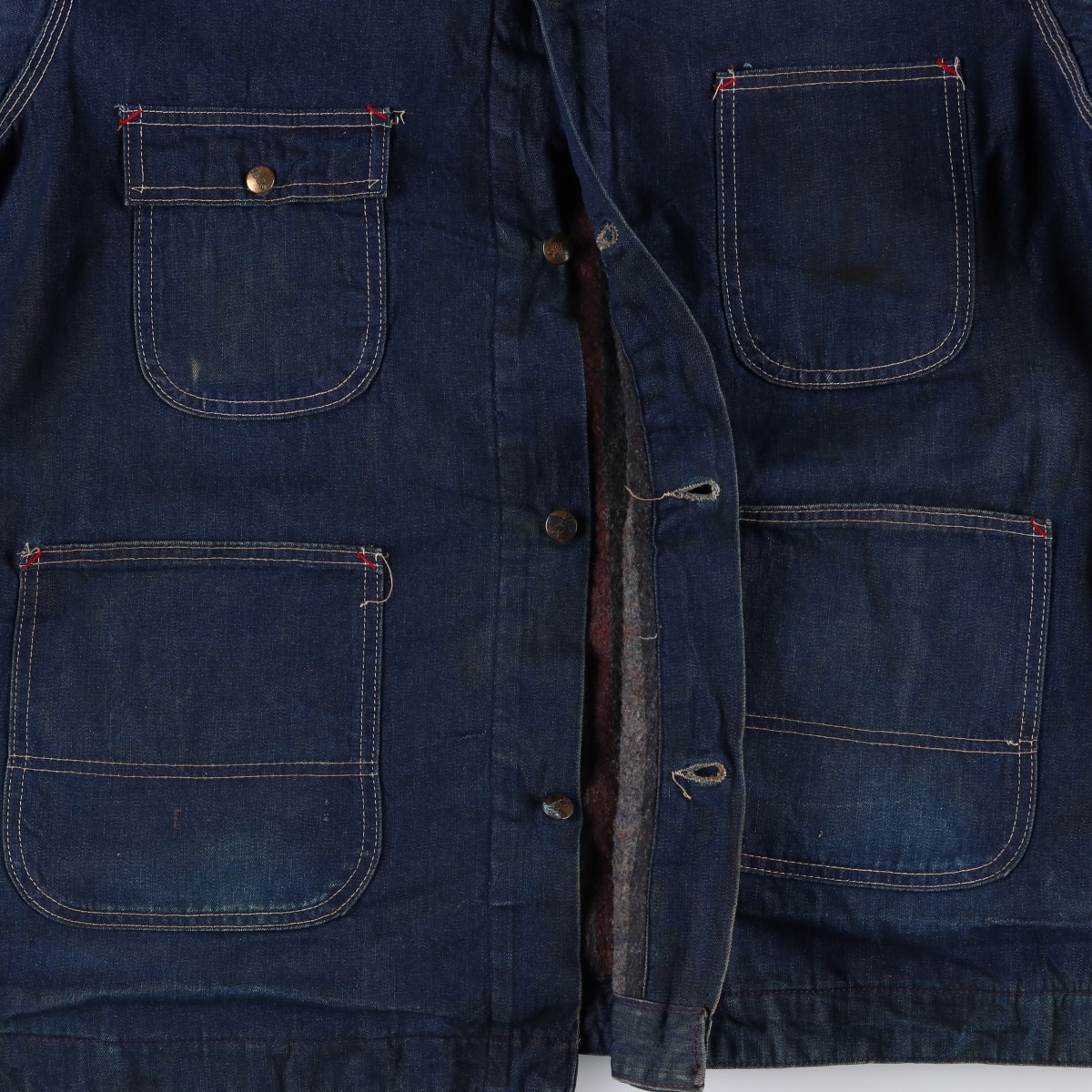 古着 70年代 シアーズ Sears WORKN LEISURE バットダイ デニム