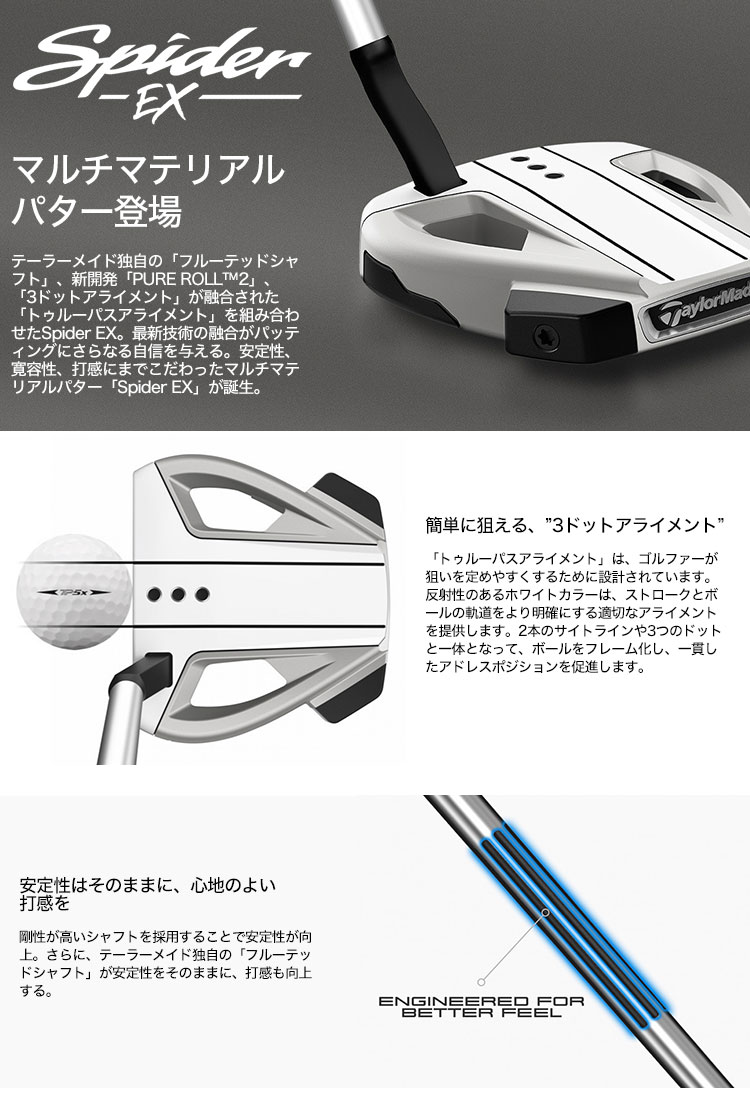 楽天市場】【レフティ】テーラーメイド Spider EX スパイダー EX