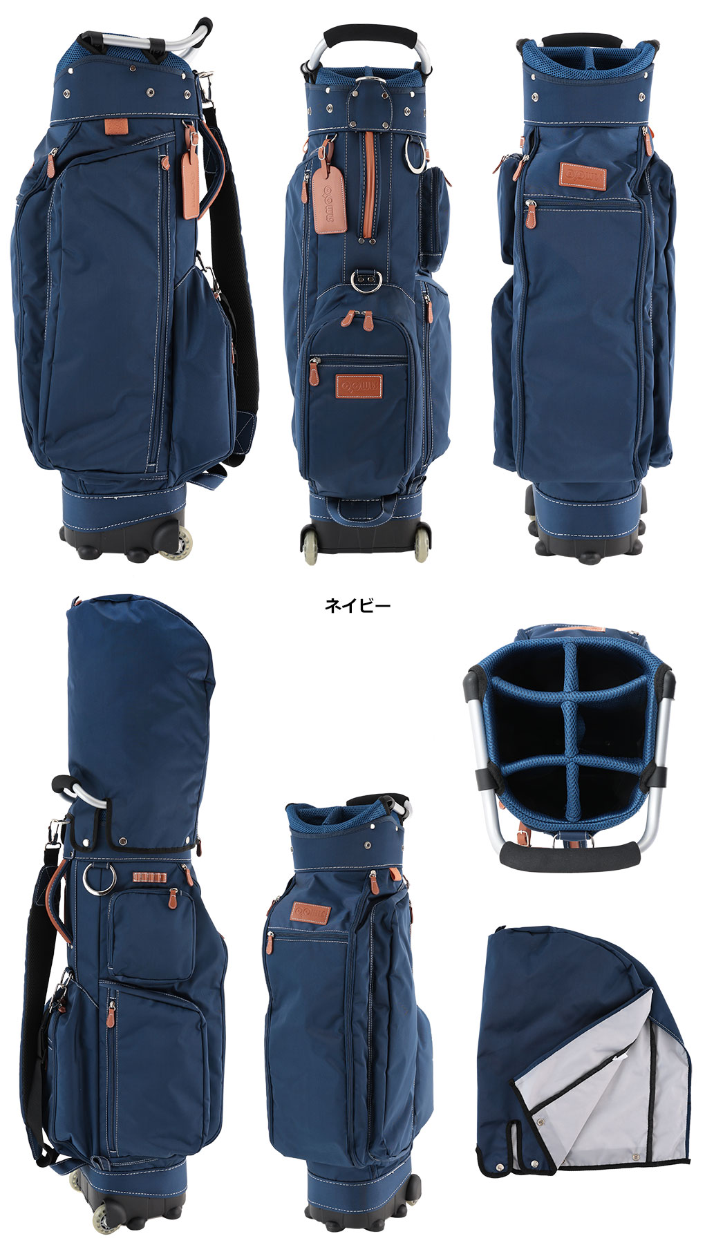 楽天市場】OOWLS キャスター付き キャディバッグ メンズサイズ 9.5型