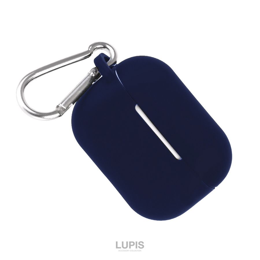 カラビナ付きシンプルシリコンAirPodsケース【AirPods Pro】 - 激安