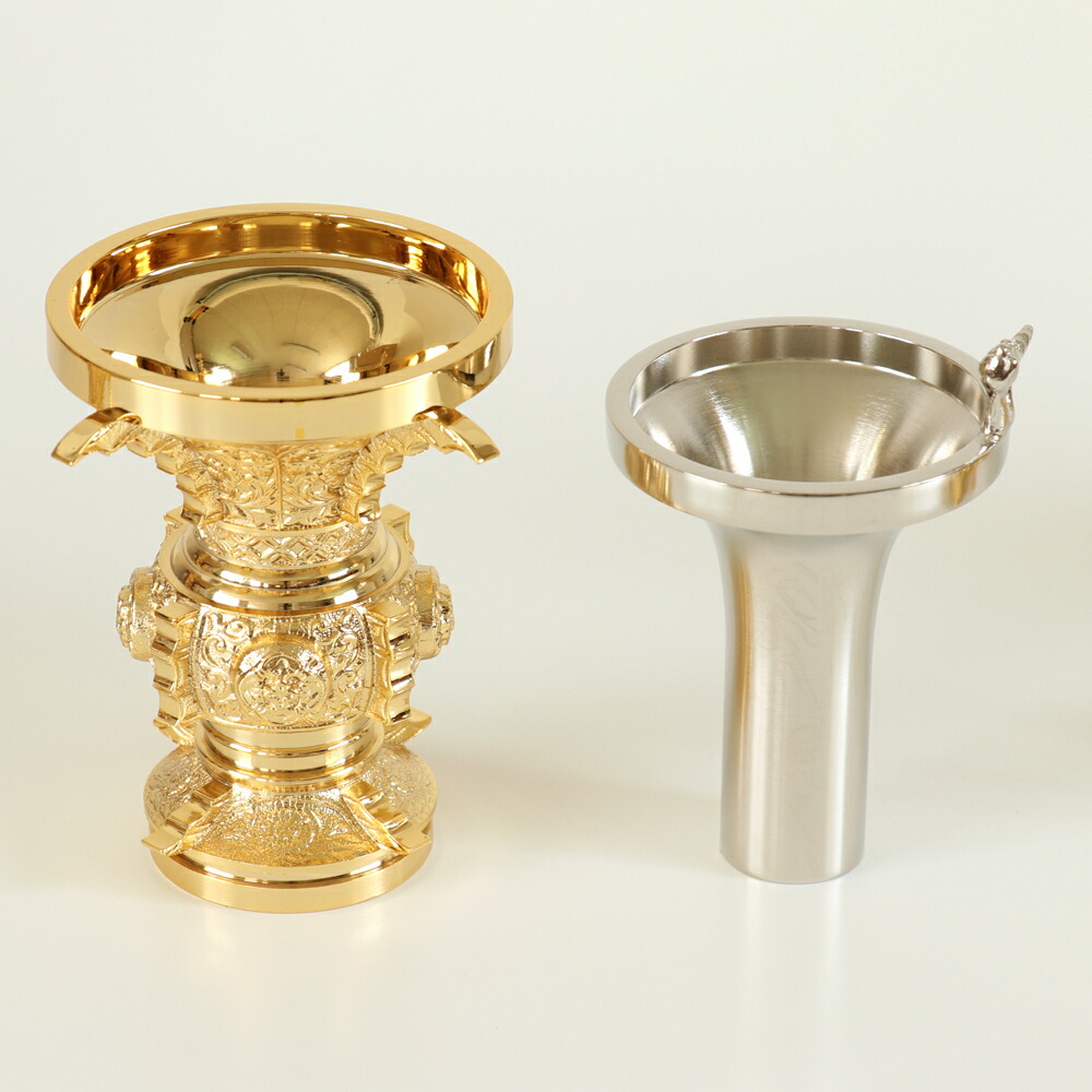 楽天市場】仏具 セット 【五具足】 瑞雲 本山彫 金メッキ 4.5寸/仏具