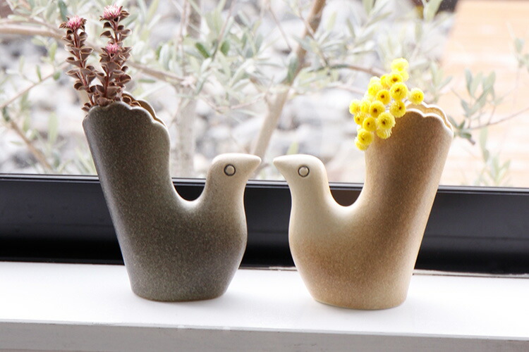 楽天市場】フラワーベースオブジェ 鹿児島睦×Keramikstudion【En Liten