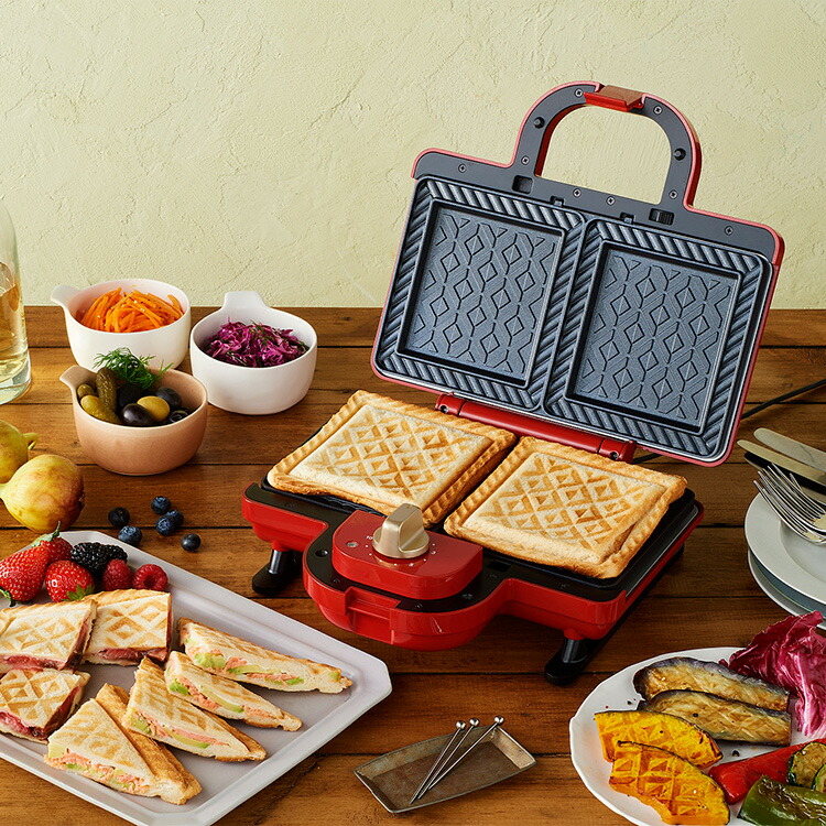 楽天市場】BRUNO ホットサンドメーカー ダブル 【ブルーノ 耳まで