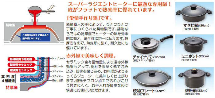 楽天市場】MFG 遠赤外線 炊飯鍋 22cm 4.5L 蒸気摘み蓋付 スーパー