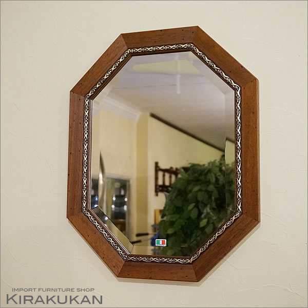 楽天市場】【スーパーセール期間限定価格】 鏡 壁掛け イタリア製 八角