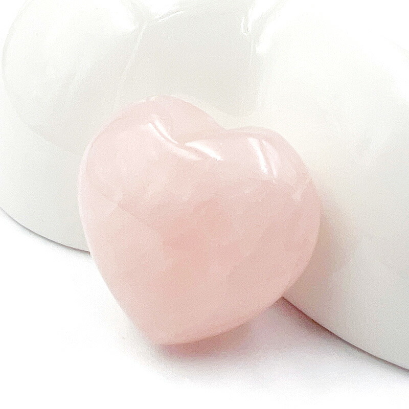 楽天市場】天然石 ばら売り ローズクォーツ ハート 穴あきハート型