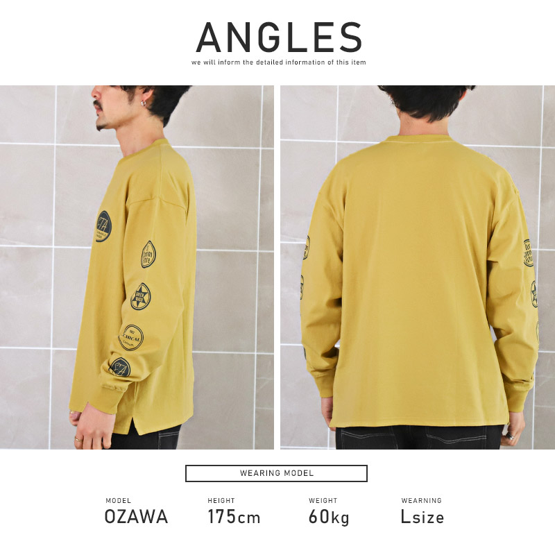 楽天市場】ロンT メンズ 長袖Tシャツ ワッペンロゴ プリント【TRAP/U