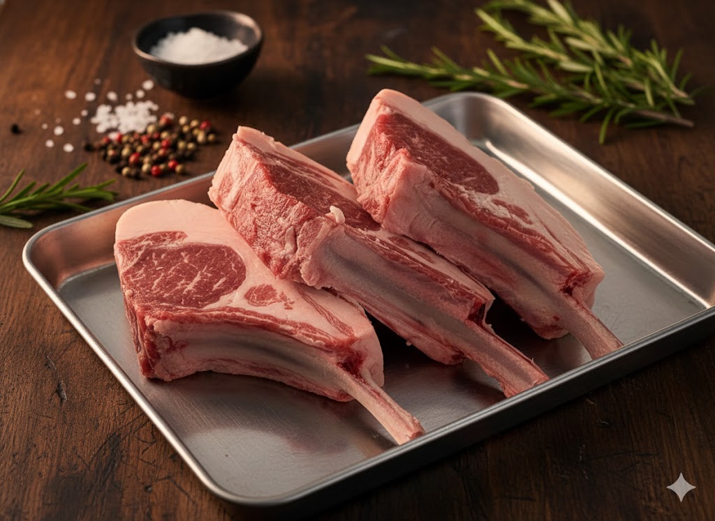 楽天市場】ラムチョップ 生ラムチョップ3本（冷蔵）（1本あたり70g