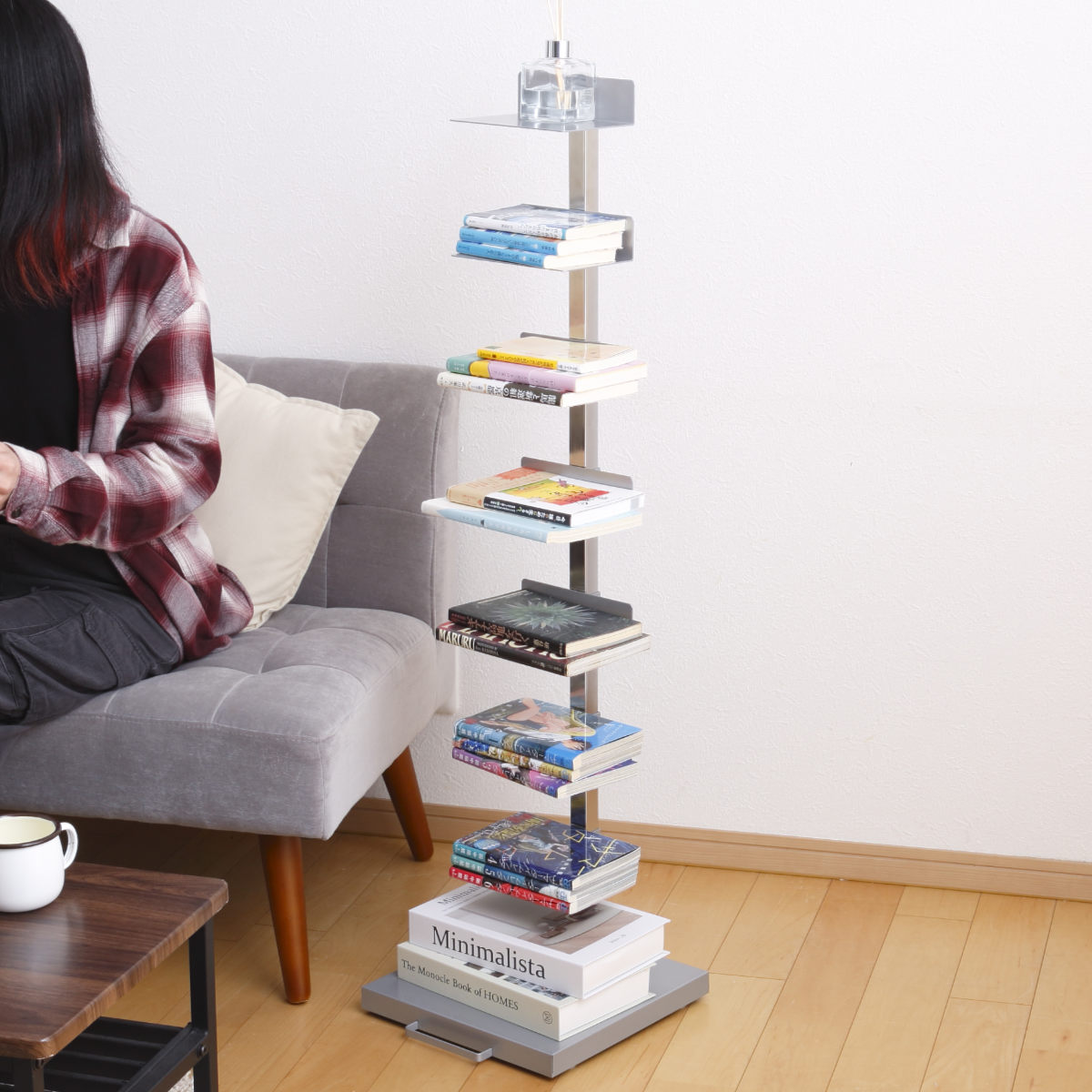 楽天市場】ブックタワー ハイタイプ 8段 高さ111.5cm 日本製 Tsum Dock