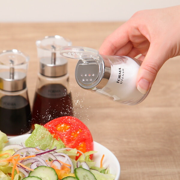 楽天市場】調味料入れ 80ml 塩 胡椒 蓋付き ガラス フォルマHG